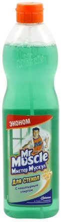 Средство для мытья стекол Mr. Muscle, 500 мл, без распылителя Средство для мытья стекол Mr. Muscle, 500 мл, без распылителя