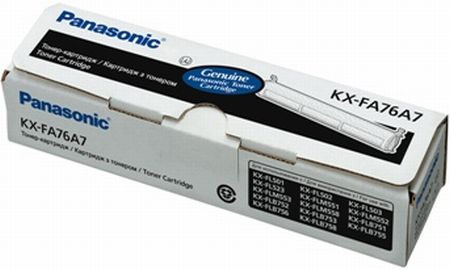 Тонер-картридж KX-FA76A7 для факсов Panasonic, черный, ресурс 2000 страниц