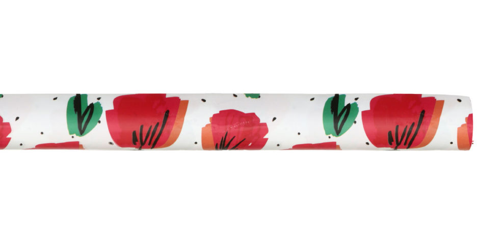 Бумага упаковочная глянцевая Meshu 70×100 см, Red Tulips