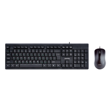 Клавиатура и мышь Smartbuy One, USB, проводные, черные Клавиатура и мышь Smartbuy One, USB, проводные, черные