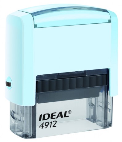 Автоматическая оснастка Ideal 4912 для клише штампа 47×18 мм, корпус цвета топаз