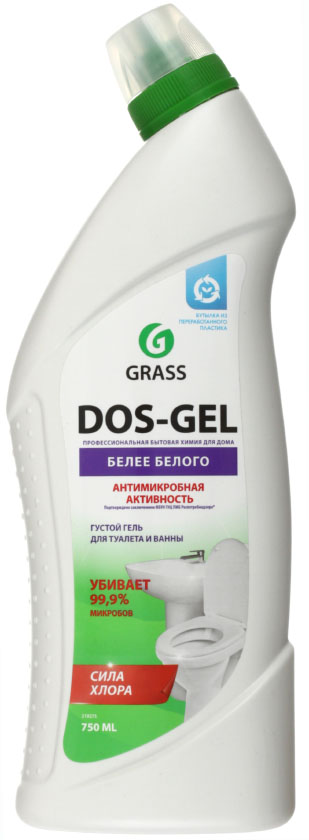 Средство моющее для туалетных и ванных комнат Grass Dos-Gel, 750 мл