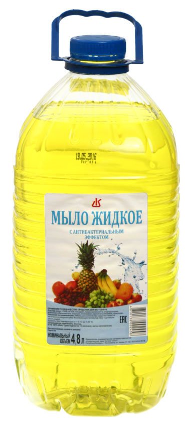 Мыло жидкое «Фруктовое» с антибактериальным эффектом, 4800 мл, ассорти