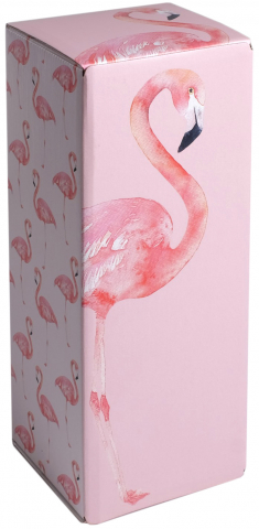 Коробка подарочная складная (разобранная, большая) 12×33,6×12 см, «Фламинго»