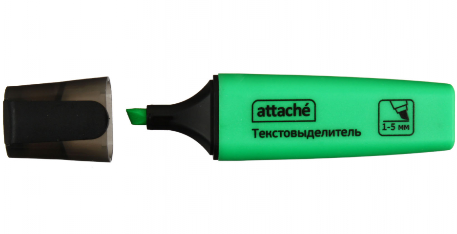 Маркер-текстовыделитель Attache Colored зеленый