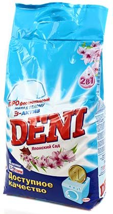 Порошок стиральный Deni , 3 кг, 3 в 1, для автоматической стирки, «Японский сад»