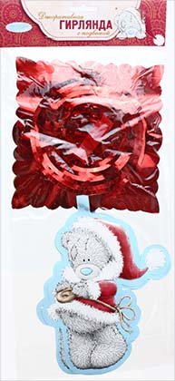 Гирлянда декоративная с подвеской Me To You, длина 3 м, 29*13 см, «Мишка Тедди»