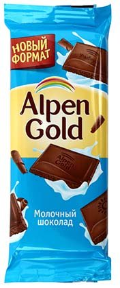 Шоколад Alpen Gold, 55 г, «Молочный шоколад» Шоколад Alpen Gold, 55 г, «Молочный шоколад»