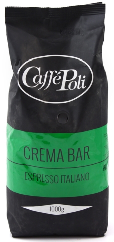 Кофе натуральный в зернах Caffe Poli CremaBar, 1000 г, Espresso Italiano
