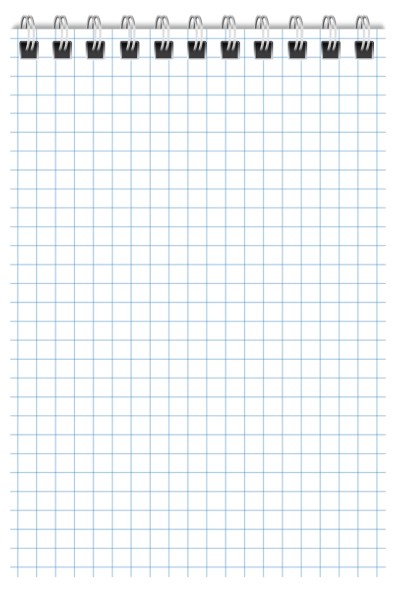 Блокнот на гребне BG А6 (40 л.), 100*145 мм, 40 л., клетка, «Монохром», ассорти
