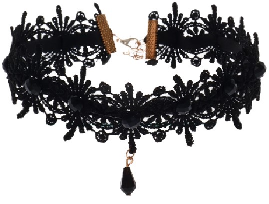 Чокер Sima-Land длина 30 см, «Александрия», чёрный