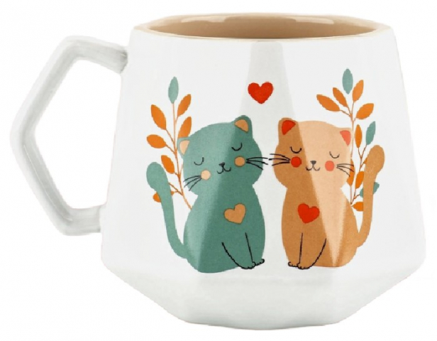 Кружка керамическая Sima-Land 350 мл, «Котики»