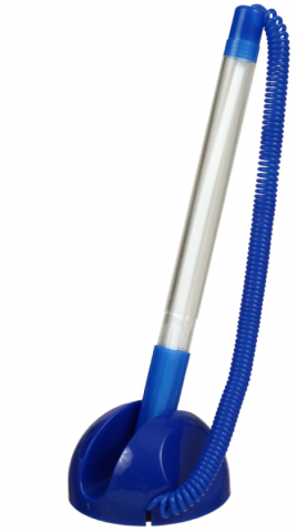 Ручка шариковая на подставке Silwerhof Eco, корпус прозрачный, стержень синий Ручка шариковая на подставке Silwerhof Eco, корпус прозрачный, стержень синий