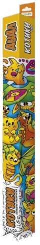 Большая раскраска «Котики» 70×100 см, «Дудл»
