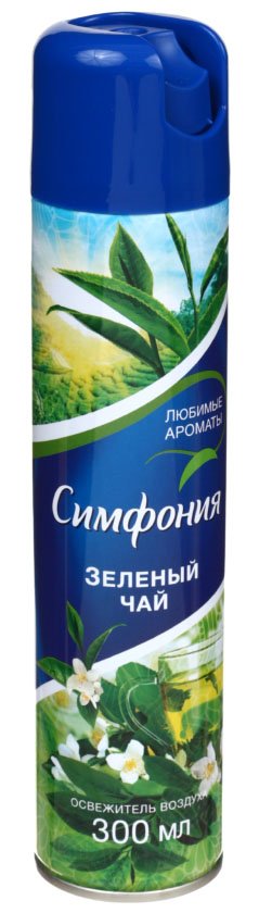 Освежитель воздуха Symphony, 300 мл, «Зеленый чай» Освежитель воздуха Symphony, 300 мл, «Зеленый чай»