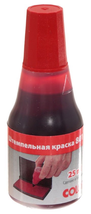 Краска штемпельная Colop-801, 25 мл, красная