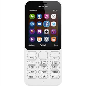 Телефон мобильный Nokia 222, White, корпус белого цвета