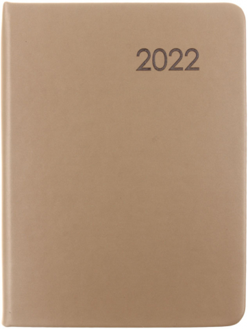 Ежедневник датированный на 2022 год Paragraph (А6), 110*145 мм, 176 л., золотистый