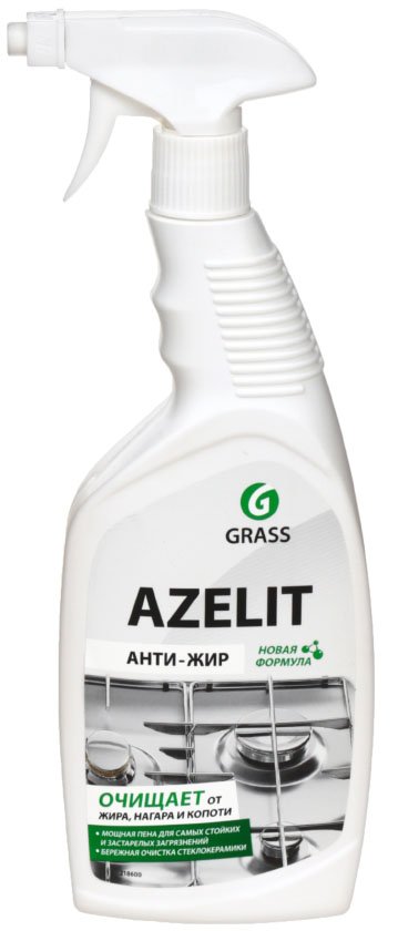 Средство чистящее для кухни Grass Azelit, 600 мл, с распылителем ,«Анти-жир» 