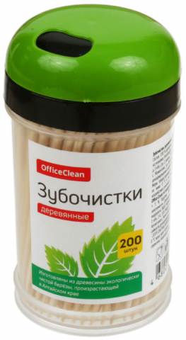Зубочистки OfficeClean, 200 шт. Зубочистки OfficeClean, 200 шт.