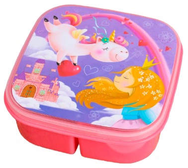 Ланч-бокс для продуктов с ложкой Sima-Land, 14,5*6 см, 400 мл, «Единорог»