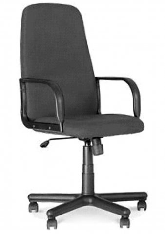 Кресло офисное Diplomat для руководителей, обивка - серая ткань, С38