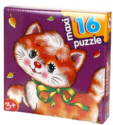 Игра настольная «Развивающая мозаика Maxi Puzzle», «Котенок», 3+
