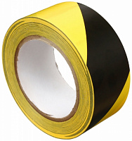 Клейкая лента для разметки пола, 50 мм*33 м, черно-желтая