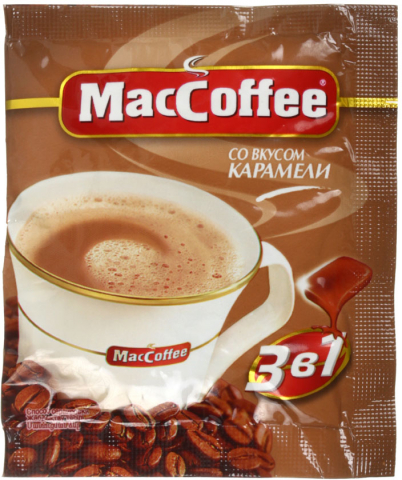 Кофе растворимый MacCoffee 3в1, 18 г, в стике, со вкусом карамели