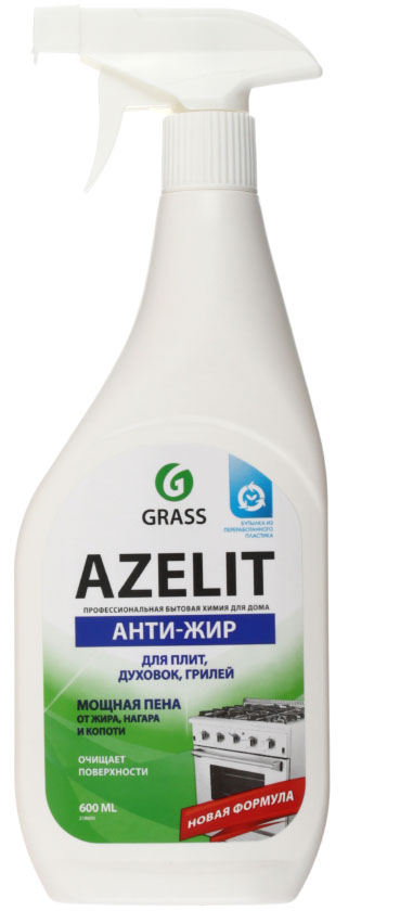 Средство чистящее для кухни Grass Azelit, 600 мл, с распылителем ,«Анти-жир» Средство чистящее для кухни Grass Azelit, 600 мл, с распылителем ,«Анти-жир»
