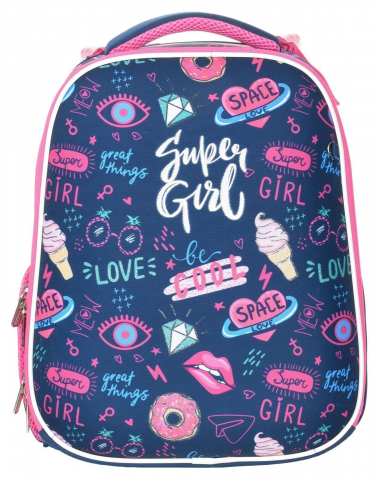 Рюкзак школьный Schoolformat Ergonomic 2 19,8L 300×380×180 мм, Super Girl