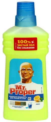 Средство для мытья полов и стен Mr.Proper, 500 мл, «Лимон»