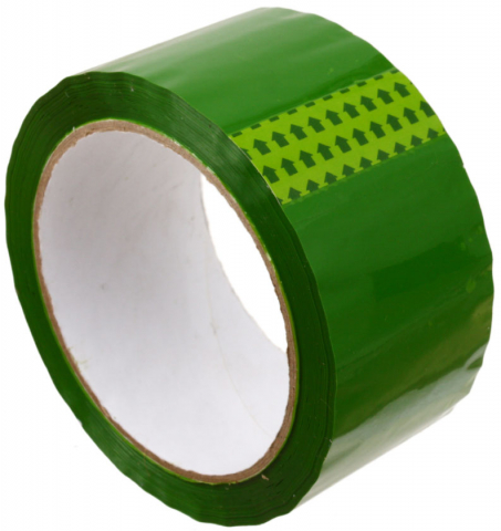 Клейкая лента упаковочная цветная «ИтераПласт Балтик» 48 мм×66 м, 45 мкм, зеленая