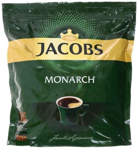 Кофе растворимый Jacobs Monarch, 500 г, в пакете Кофе растворимый Jacobs Monarch, 500 г, в пакете