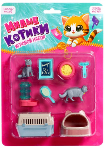 Набор игровой «Милые котики», ассорти