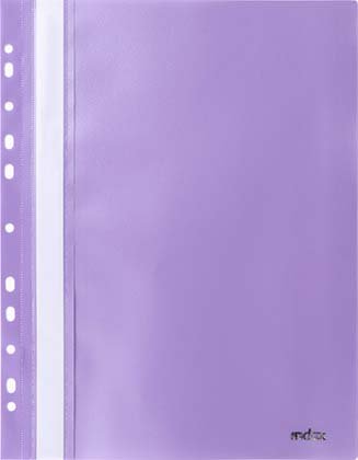 Папка-скоросшиватель пластиковая А4 Index 319, толщина пластика 0,18 мм, фиолетовая Папка-скоросшиватель пластиковая А4 Index 319, толщина пластика 0,18 мм, фиолетовая