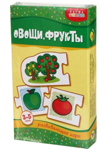 Игра настольная «Мини-игры», «Овощи.Фрукты», 3-5 лет