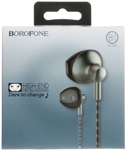 Наушники Borofone BM14 Skymelody, серебристый металлик Наушники Borofone BM14 Skymelody, серебристый металлик