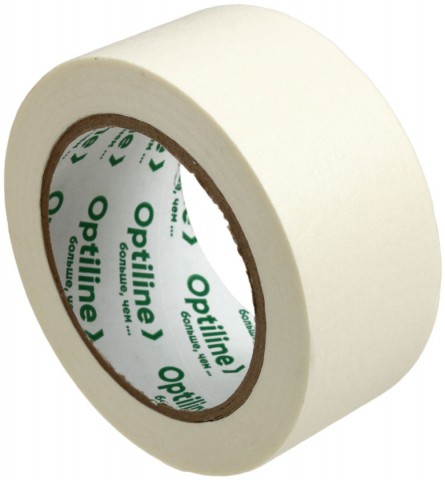 Клейкая лента малярная Optiline, 48 мм*50 м, белая