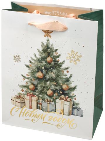 Пакет подарочный новогодний Meshu, 18*23*10 см, Christmas Mood Пакет подарочный новогодний Meshu, 18*23*10 см, Christmas Mood