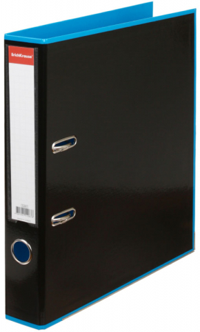 Папка-регистратор ErichKrause Accent с двусторонним ламинированным покрытием, корешок 50 мм, голубой