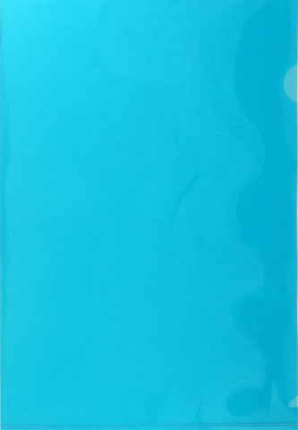 Папка-уголок пластиковая Attache Е-310 А4+, толщина пластика 0,18 мм, прозрачная синяя