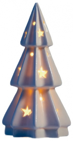 Фигура светодиодная «Ёлочка со звёздами», 13*6,5*6,5 см, тёплый белый свет