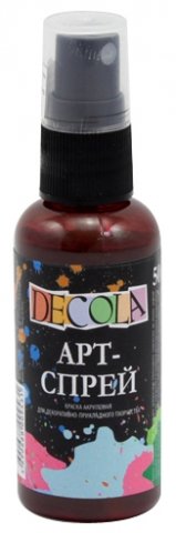 Краска акриловая арт-спрей Decola, 50 мл, коричневая