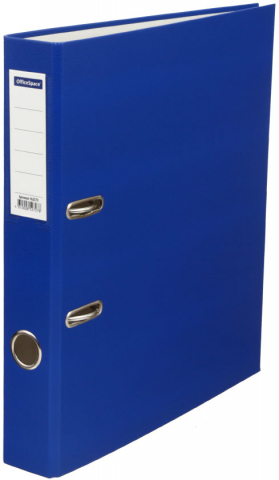 Папка-регистратор OfficeSpace с односторонним бумвиниловым покрытием, корешок 50 мм, синий Папка-регистратор OfficeSpace с односторонним бумвиниловым покрытием, корешок 50 мм, синий