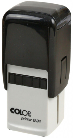 Автоматическая оснастка Colop Q24, для клише штампа 24*24 мм, корпус черный