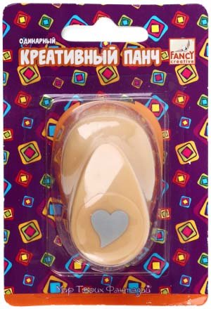 Дырокол фигурный Fancy Creative , d=16 мм, «Сердечко-2»