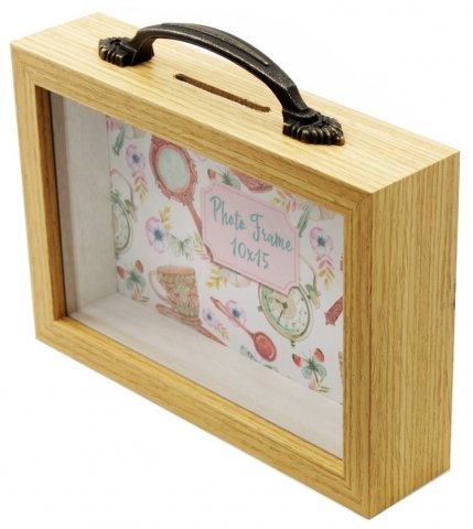 Копилка-фоторамка «Феникс Презент», 16,8*13,5*4 см, «Чашки и зеркала»