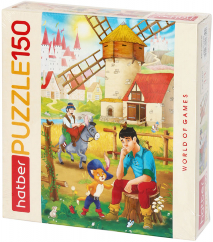Пазлы Hatber, 22*33 см, 150 элементов, «Кот в сапогах»