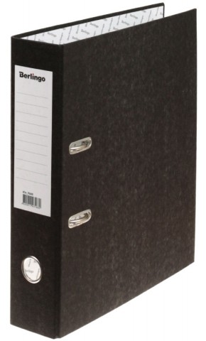 Папка-регистратор Berlingo Profit «под мрамор», корешок 70 мм, черный